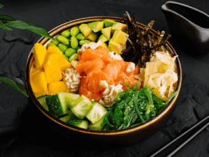 Poke bowl somon